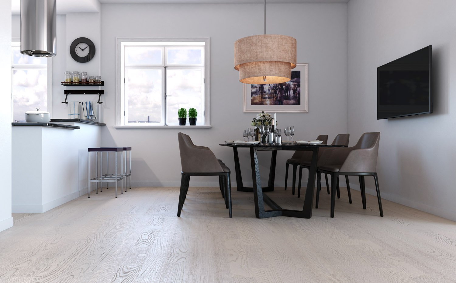 Паркетная доска Polarwood Ясень Ricotta Matt