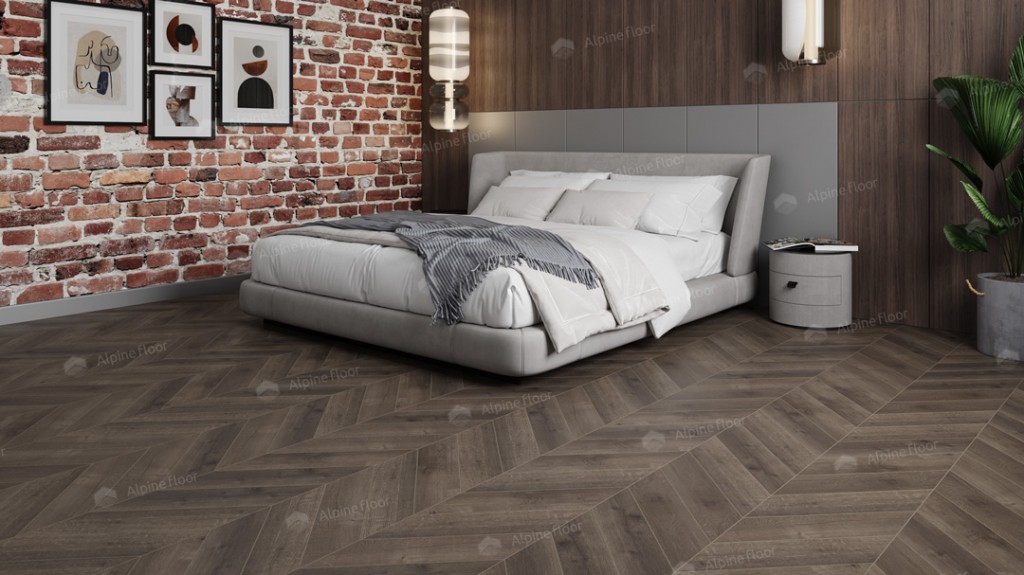 Кварцвиниловая плитка Alpine Floor Дуб Антарес Шеврон Chevron ECO 20-9 Кварцвиниловая плитка Alpine Floor Дуб Антарес Шеврон Chevron ECO 20-9