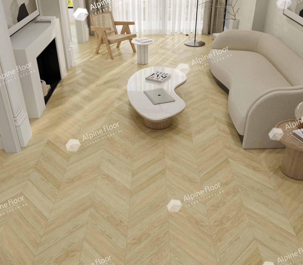 Кварцвиниловая плитка Alpine Floor Дуб Ваниль Селект Шеврон Chevron ECO 20-2 Кварцвиниловая плитка Alpine Floor Дуб Ваниль Селект Шеврон Chevron ECO 20-2