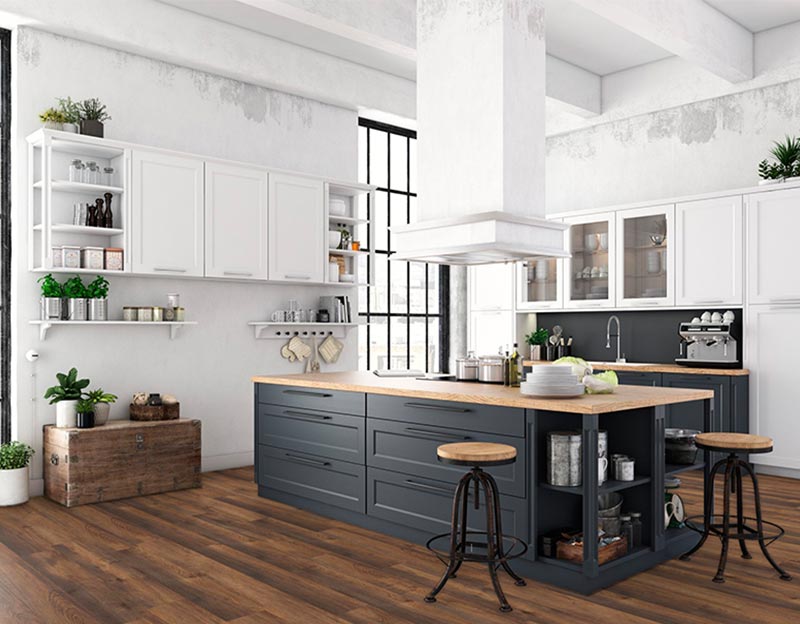 Ламинат Rooms Loft Дуб Эльба бронзовый R1024A