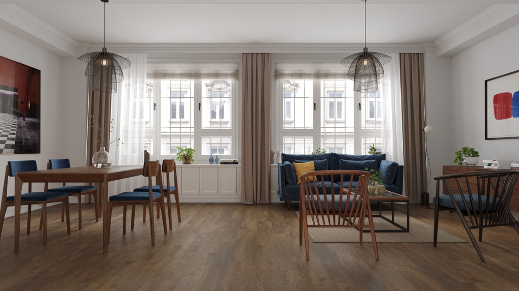 Кварцвиниловая плитка Alpine Floor ДУБ ГОЕН ЕСО 3-45 Кварцвиниловая плитка Alpine Floor ДУБ ГОЕН ЕСО 3-45