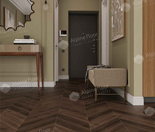 SPC Alpine Floor Chevron Alpine Дуб Мокка ECO 18-12 MC