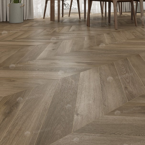 Кварцвиниловая плитка Alpine Floor Дуб Насыщенный Шеврон Chevron ECO 20-4 - 3