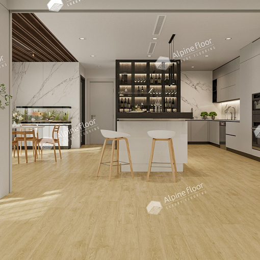 Кварцвиниловая плитка Alpine Floor ДУБ КРЕМОВЫЙ ECO 5-23 - 2
