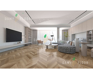 Кварцевый SPC ламинат Damy Floor Chevron DF05-Ch Сен-Жермен