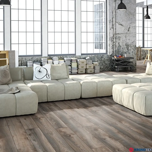 Ламинат Kronotex Mammut Дуб Макро Серый D4792 - 4
