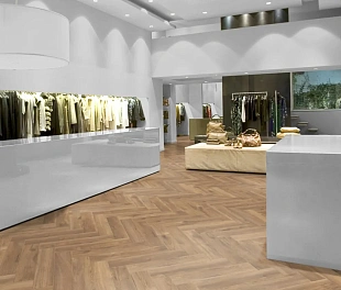 Ламинат Kronotex Herringbone Дуб Натуральный Петерсcон D4764