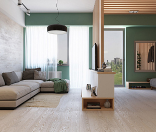 Паркетная доска Polarwood Ясень Premium 138 Dover Matt