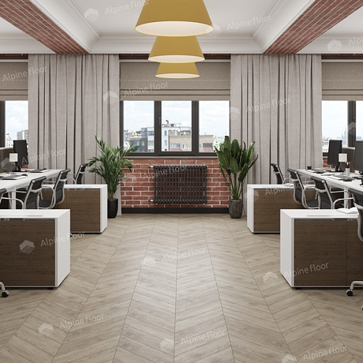 Кварцвиниловая плитка Alpine Floor Карите Шеврон Chevron ECO 20-11 - 1