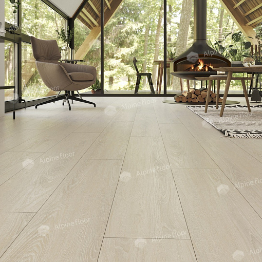 Кварцвиниловая плитка Alpine Floor ДУБ СНЕЖНЫЙ ECO 3-14 - 4