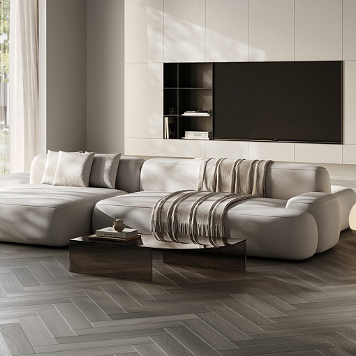 Кварц-виниловая плитка Fargo Паркет клеевой Дуб Турин 22-21065-61 крашеная фаска - 1
