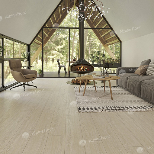 Кварцвиниловая плитка Alpine Floor ДУБ СНЕЖНЫЙ ECO 3-14 - 3