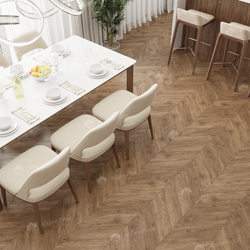 Кварцвиниловая плитка Alpine Floor Гевуина Шеврон Chevron ECO 20-10 - 2