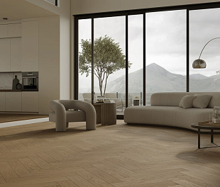 Кварцевый паркет Quartz Parquet Английская Ёлка Дуб Рустикальный 33-410