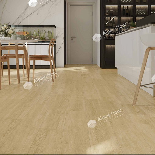 Кварцвиниловая плитка Alpine Floor ДУБ КРЕМОВЫЙ ECO 3-23 - 4