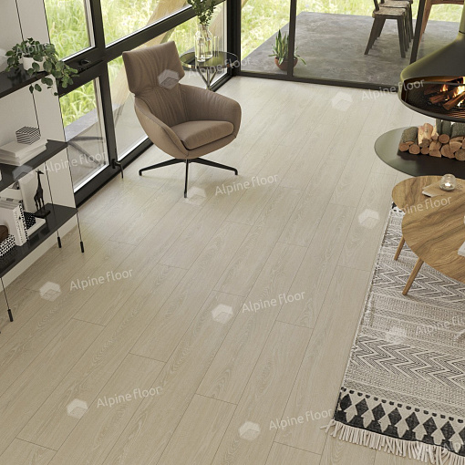 Кварцвиниловая плитка Alpine Floor ДУБ СНЕЖНЫЙ ECO 3-14 - 2
