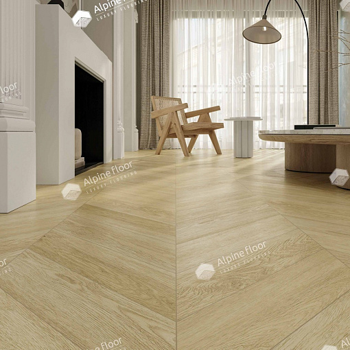 Кварцвиниловая плитка Alpine Floor Дуб Ваниль Селект Шеврон Chevron ECO 20-2 - 4