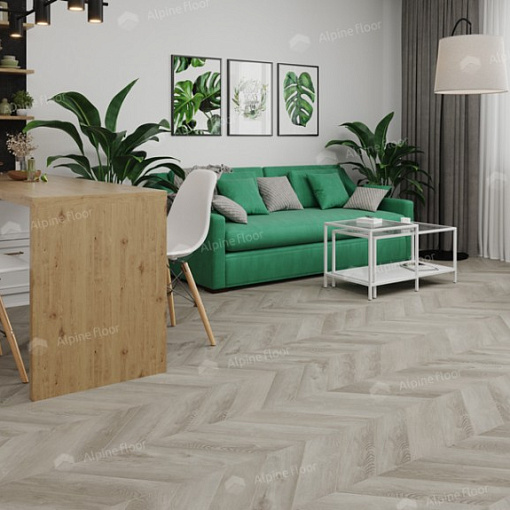 Кварцвиниловая плитка Alpine Floor Дуб Фантазия Шеврон Chevron ECO 20-1