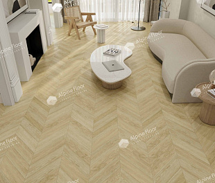 Кварцвиниловая плитка Alpine Floor Дуб Ваниль Селект Шеврон Chevron ECO 20-2