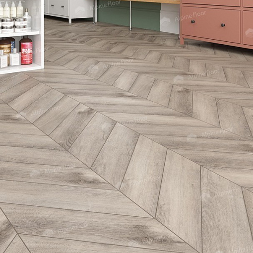 Кварцвиниловая плитка Alpine Floor Дуб Исида Шеврон Chevron ECO 20-8 - 3