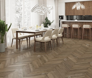 Кварцвиниловая плитка Alpine Floor Дуб Насыщенный Шеврон Chevron ECO 20-4