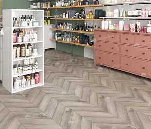 Кварцвиниловая плитка Alpine Floor Дуб Исида Шеврон Chevron ECO 20-8
