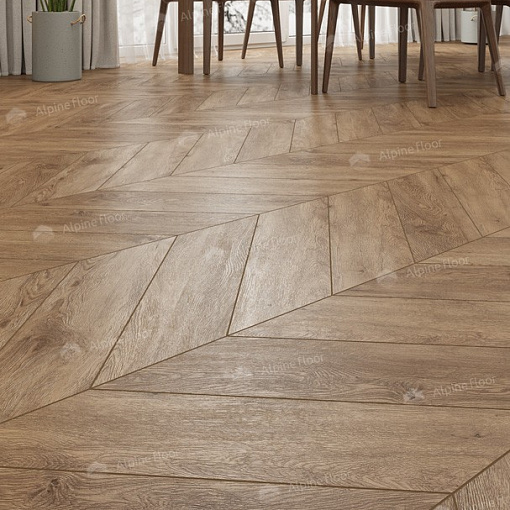 Кварцвиниловая плитка Alpine Floor Гевуина Шеврон Chevron ECO 20-10 - 3