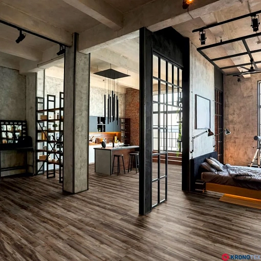 Ламинат Kronotex Robusto Клен Каньон Темный D6006