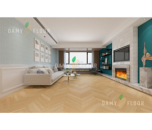 Кварцевый SPC ламинат Damy Floor Chevron DF03-Ch Тюильри
