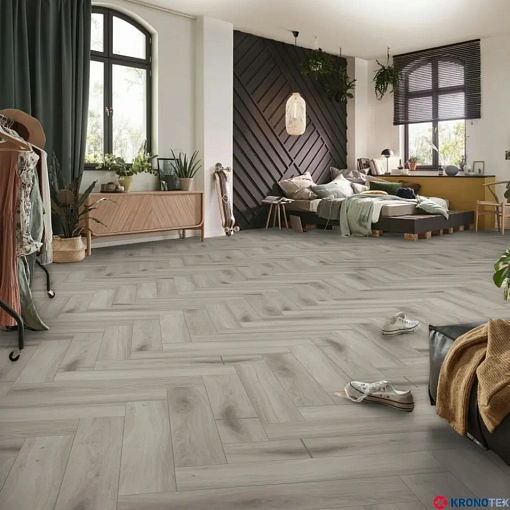Ламинат Kronotex Herringbone Дуб Серебрянный D3773 - 2
