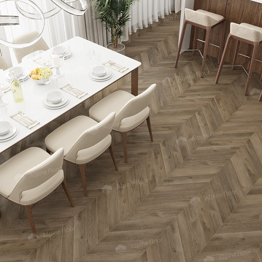 Кварцвиниловая плитка Alpine Floor Дуб Насыщенный Шеврон Chevron ECO 20-4 - 2