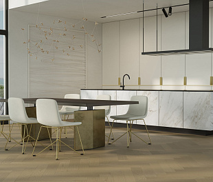 Кварцевый паркет Quartz Parquet Английская Ёлка Дуб Шампань 33-414