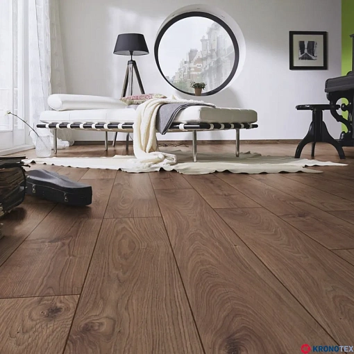 Ламинат Kronotex Robusto Дуб Атлас Кофейный D3591