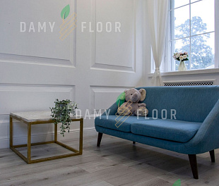 Кварцевый SPC ламинат Damy Floor Family Дуб Классический Серый T7020-2