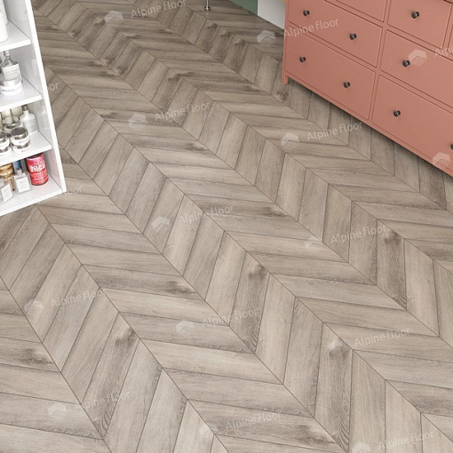 Кварцвиниловая плитка Alpine Floor Дуб Исида Шеврон Chevron ECO 20-8 - 2