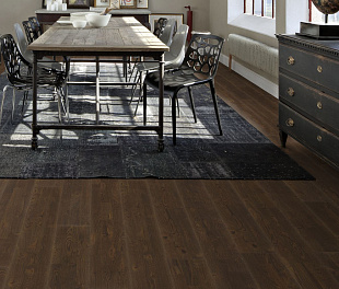 Паркетная доска Karelia темно-коричневый ДУБ ASSAM 3S