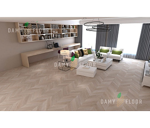Кварцевый SPC ламинат Damy Floor Chevron DF02-Ch Пале-Рояль